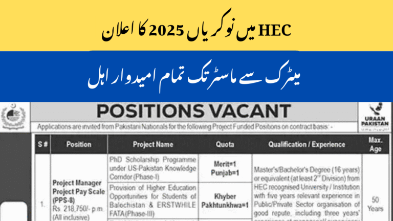 Higher Education Commission HEC Jobs 2025 | Apply Online