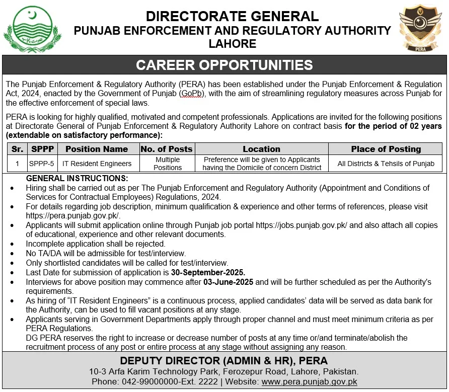 PERA Jobs 2025