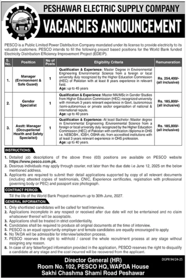 PESCO Jobs 2025