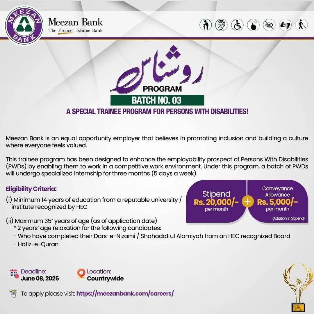 Meezan Bank Internship Roshnaas Program